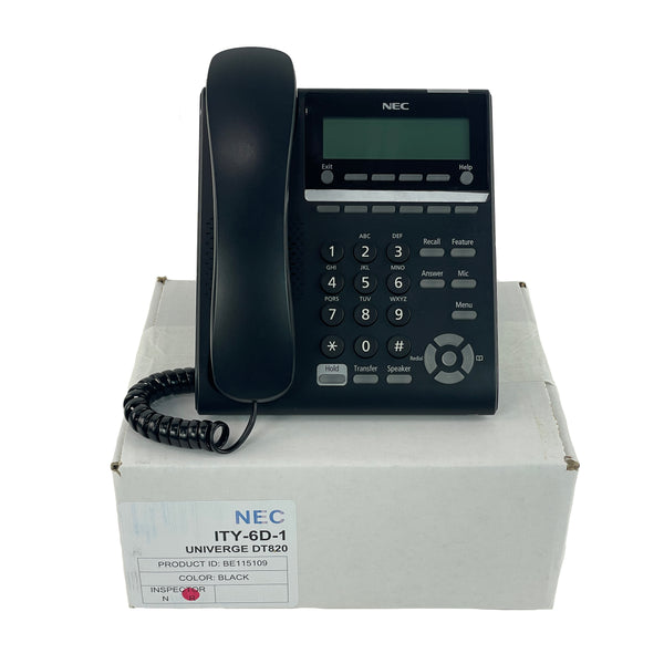NEC DT820 ITY-6D-1 6-Button Display IP Phone (BE115109) – Atlas Phones