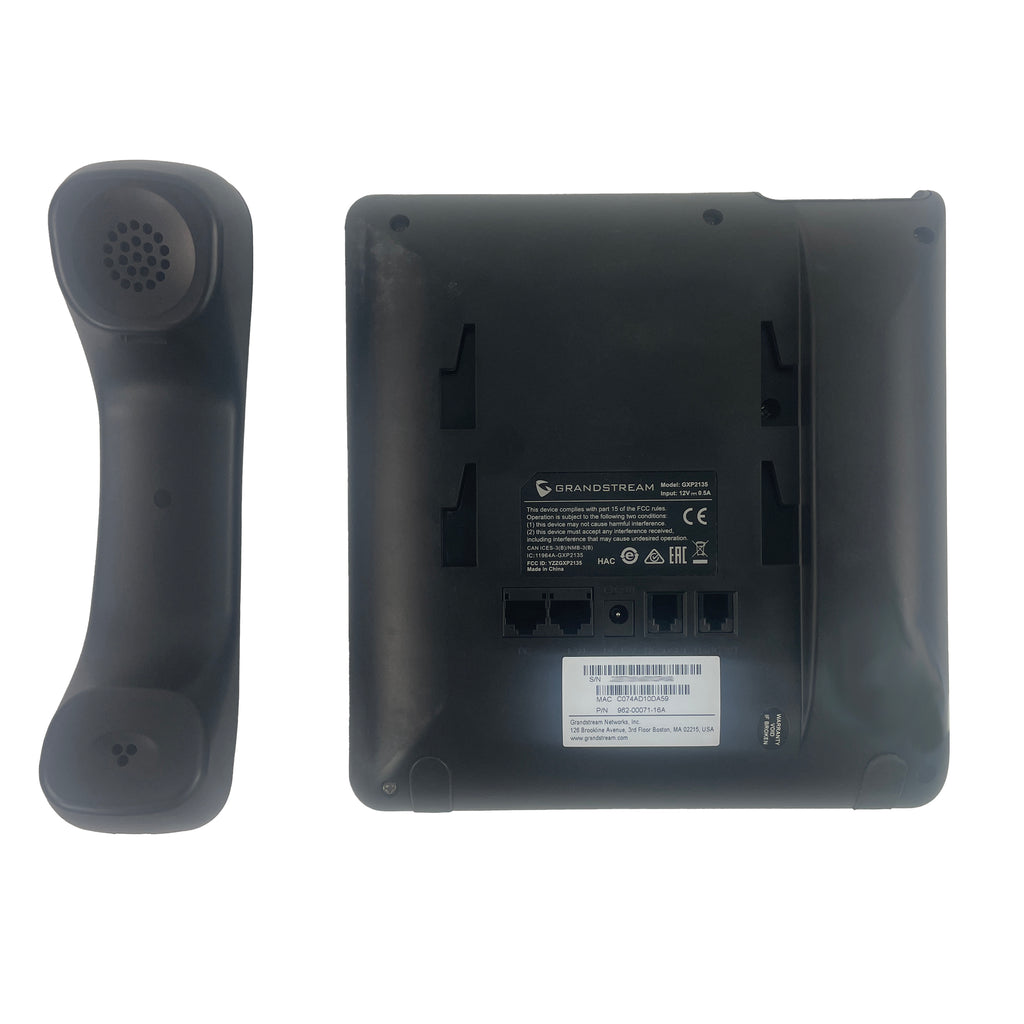 Grandstream Phone Rear Grandstream GXP2135 Enterprise IP Phone – Atlas Phones