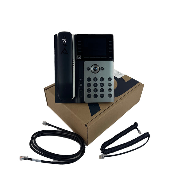 Poly Edge E350 IP Phone & PoE (2200-87010-025) – Atlas Phones