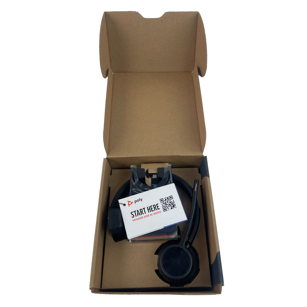 Cuffie Poly Voyager 4310 UC Monoorecchio Bluetooth Con Cancellazione Rumore – Stazione Ricarica Inclusa - Foto 3
