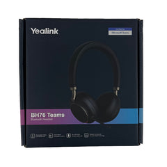 Yealink BH76 Bluetooth Wireless Headset - Teams Black USB-A