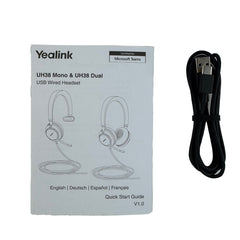 Yealink UH38 Mono USB Wired Headset - UC (USB-A to USB-C)