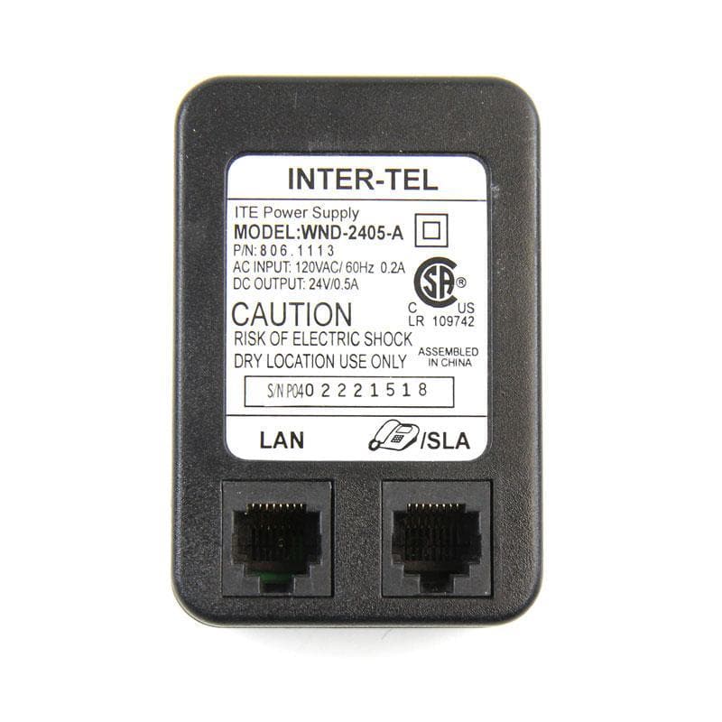 Inter-Tel IP Phone 24V PoE Injector – Atlas Phones