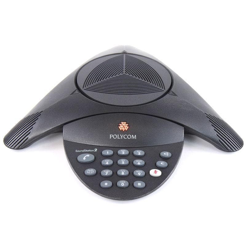 Polycom SoundStation2 Conference Phone - Analog Expandable Phone For Small/Medium Meeting Rooms
