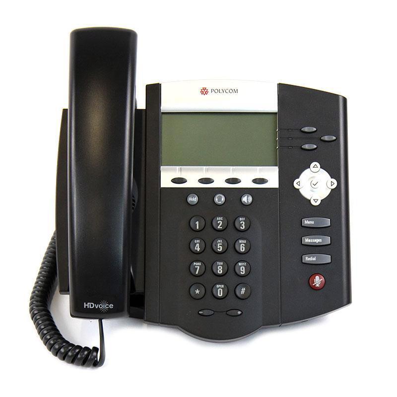 Polycom SoundPoint 450 IP Phone w/ AC (2200-12450-001) – Atlas Phones