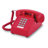 Cortelco 2500 Basic Desk Phone (Red) (250047-VBA-20M)
