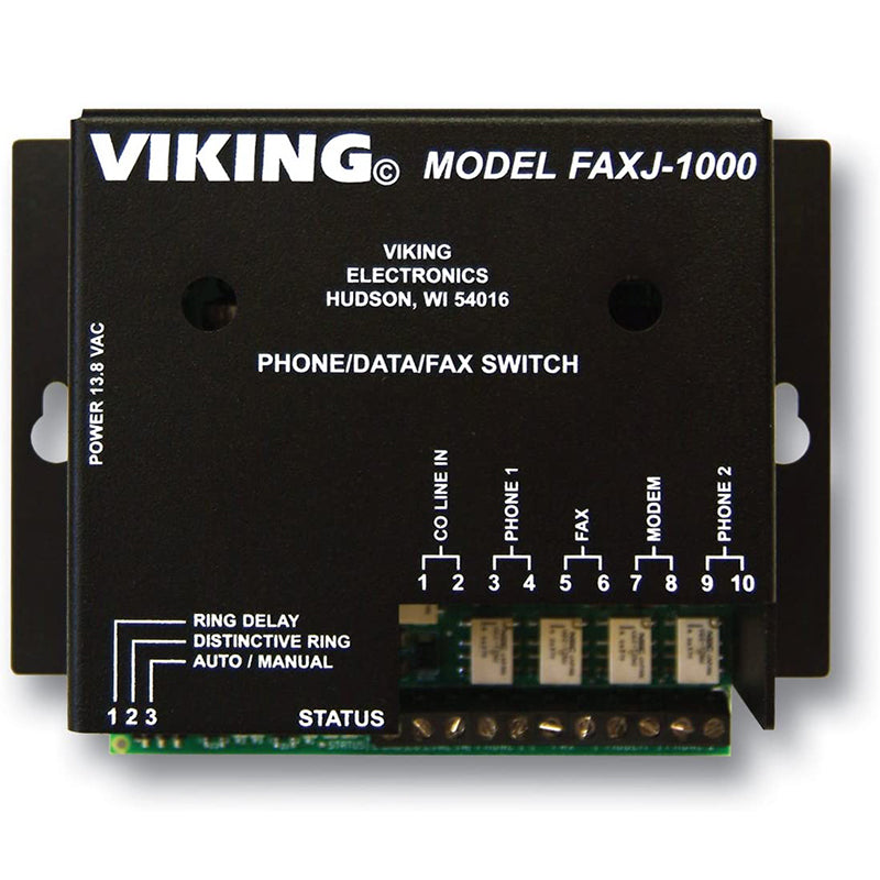 Viking VK-FAXJ-1000 FaxJack Phone/Fax Switch