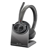 HP Branded Poly Voyager 4320 Series UC Bluetooth Headset (218476-02) With Charging Stand (77Z00AA)