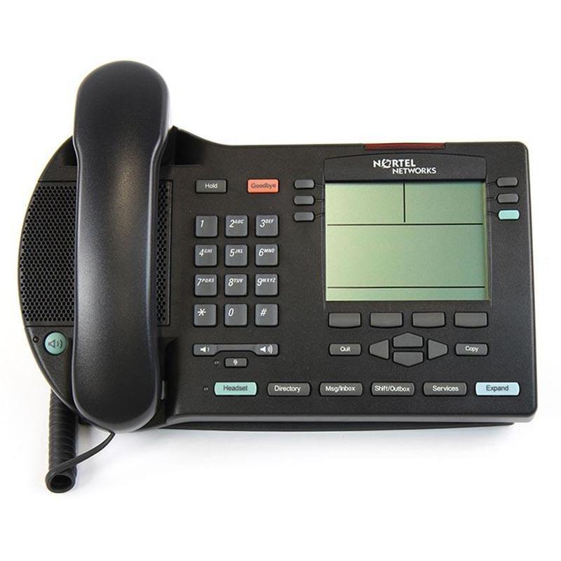 Nortel i2004 IP Phone w/ Black Bezel (NTDU92AC)